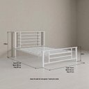 Ver imagem 4 de Cama King em Ferro Estilo Industrial Emy Yescasa