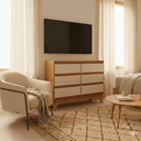 Ver imagem 6 de Cômoda para Quarto Luxo Londres com 6 Gavetas - Nature/off White