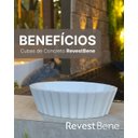 Ver imagem 6 de Cuba Concreto Artesanal de Sobrepor 3d - Modelo Plissê- Rosé