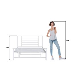 Cama King em Ferro Estilo Industrial Emy - 5