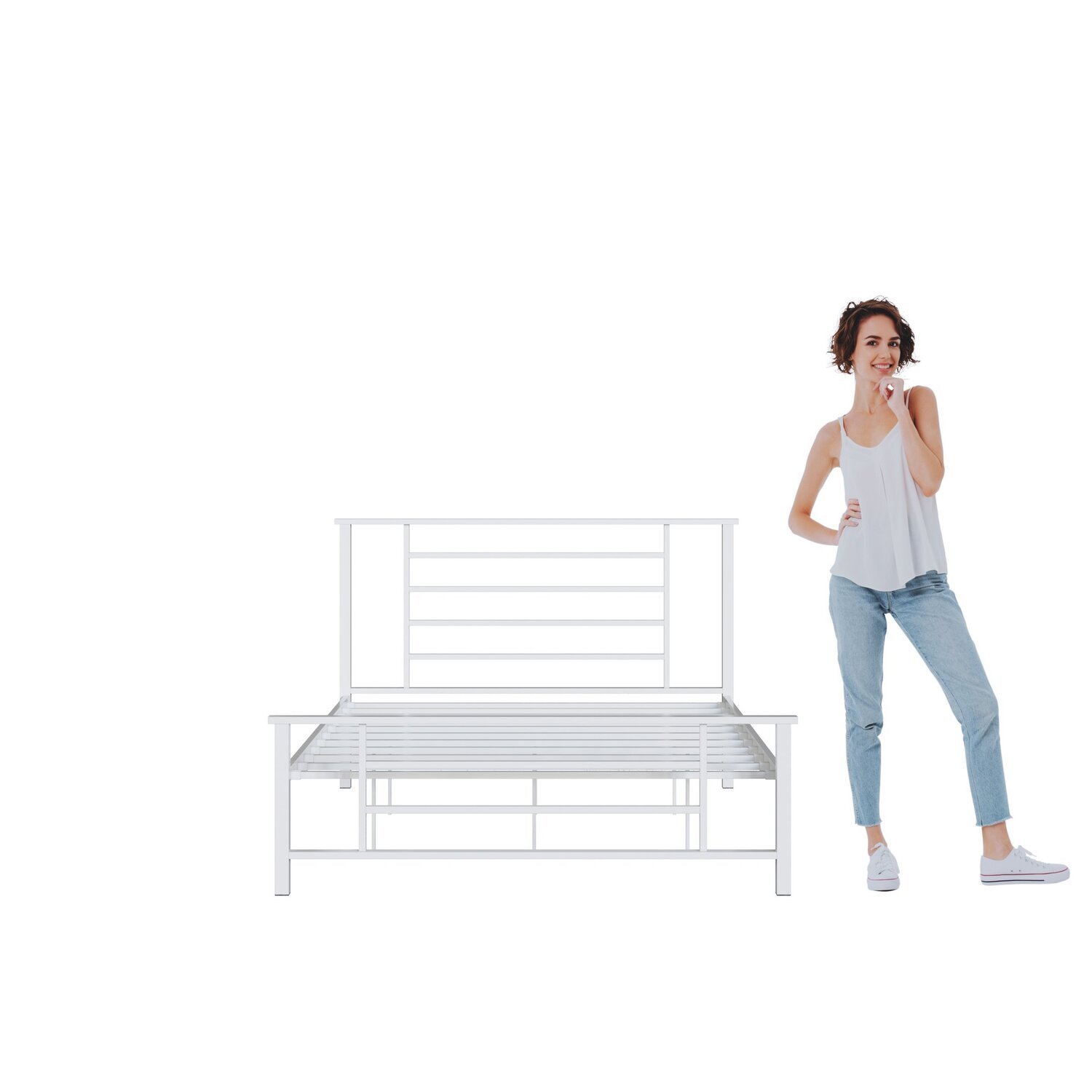Cama King em Ferro Estilo Industrial Emy - 8