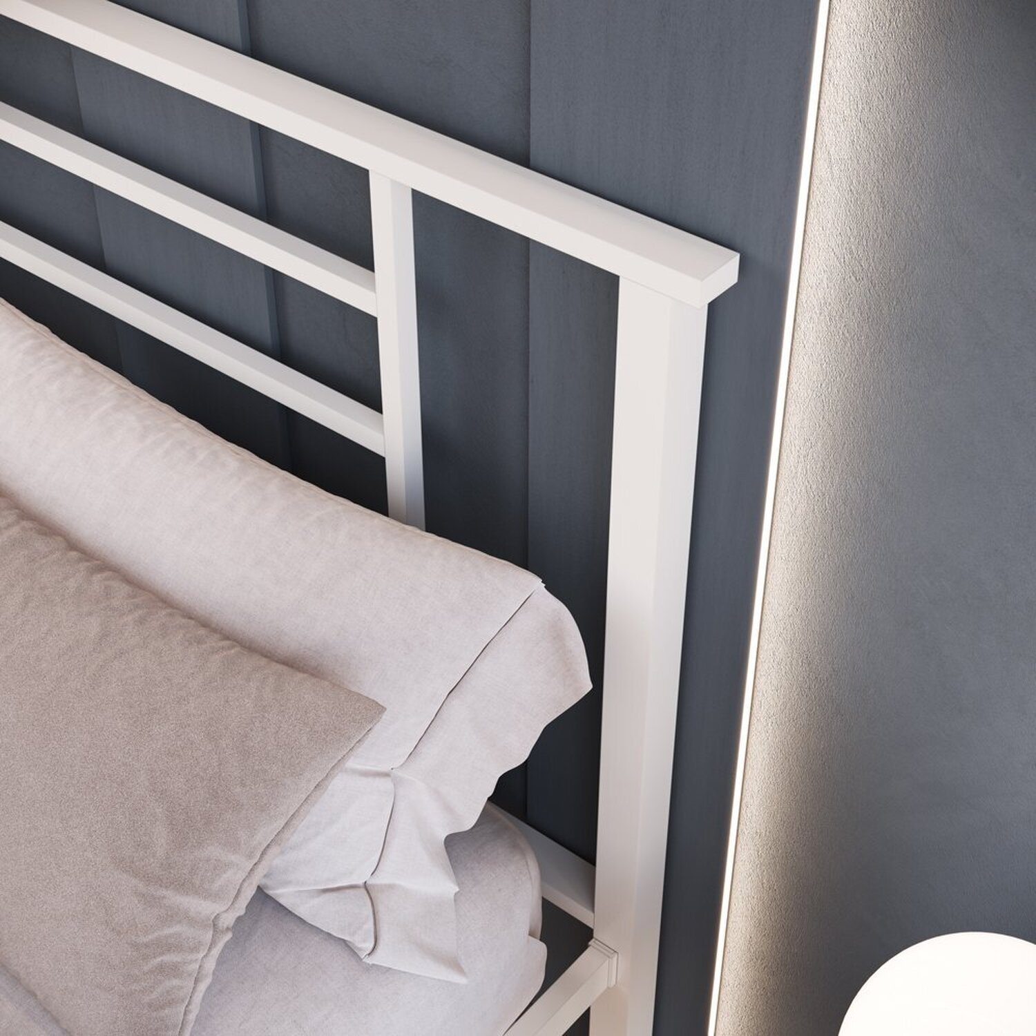 Cama King em Ferro Estilo Industrial Emy - 6