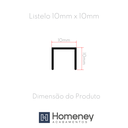 Ver imagem 2 de Perfil Alumínio Moldura Decorativa Listelo Liri Filete Dourado 20m Homeney