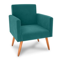 Poltrona Decorativa para Sala Pará Veludo Verde Menta - 2