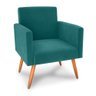 Poltrona Decorativa para Sala Pará Veludo Verde Menta - 2