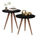Ver imagem 5 de Kit Mesa de Apoio e Lateral Sofá e Sala visita Preto Fosco