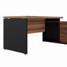 Kit 2 Peças com  Mesa Escritório em L 150x150cm e Armário Multiuso Alto - 15