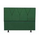 Ver imagem 1 de Cabeceira Estofada Casal 140CM Jade Suede Verde - D A DECOR D&A Decor