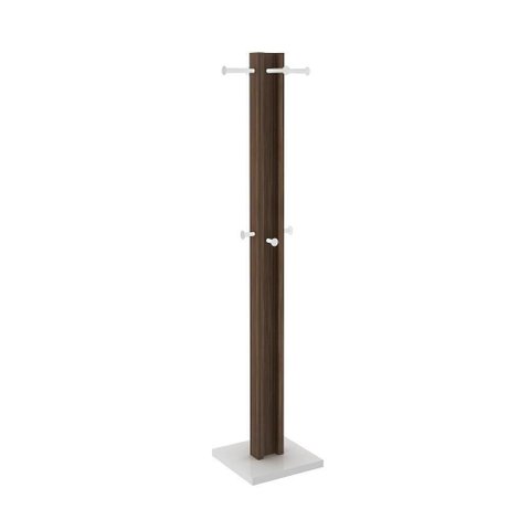 Cabideiro Multiuso 6 Pontas Az1018 Nogal-branco - Tecno Mobili