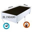 Ver imagem 2 de Cama Box Baú Solteiro Blindado Sintético Branco