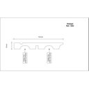 Ver imagem 2 de Rodapé MDF Frisado 12CMX2,40m 1203 Moldufama Kit 12m