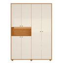 Ver imagem 6 de Guarda-Roupa Infantil 6 Portas Vittoria Marrom/Cinamomo/Off White