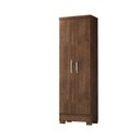 Ver imagem 2 de Armário Multiuso 2 Portas 4 Prateleiras com Pés Diamante Marrom/Malbec