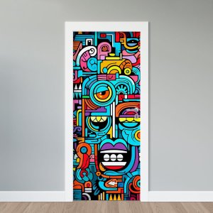 Adesivo de Porta - Bastrato Pop Art
