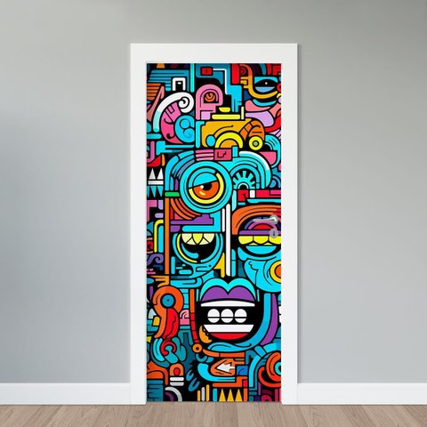 Adesivo de Porta - Bastrato Pop Art