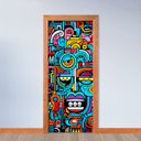Ver imagem 2 de Adesivo de Porta - Bastrato Pop Art