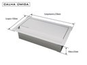 Ver imagem 3 de Porta Esponja/Sabão para Bancada em Aço Inox Escovado 25cm