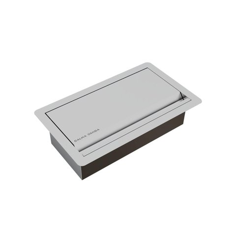 Porta Esponja/Sabão para Bancada em Aço Inox Escovado 25cm