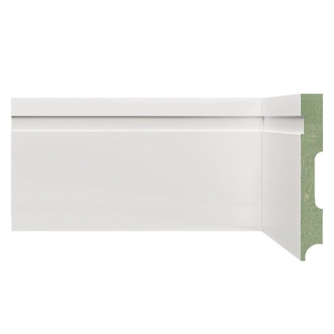 Rodapé MDF Frisado 12CMX2,40m 1202 Moldufama Kit 36m