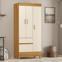 Ver imagem 1 de Guarda-Roupa Solteiro 3 Portas 2 Gavetas 3 Prateleiras Wind