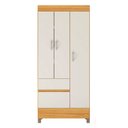 Ver imagem 2 de Guarda-Roupa Solteiro 3 Portas 2 Gavetas 3 Prateleiras Wind