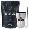 Kit Tereré Erva Energético Copo Cromado e Bomba Black Erva - 1