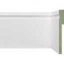 Ver imagem 1 de Kit Rodapé de MDF 5 Barras Frisadas de Sobrepor 12CMX2,40m Rende 12m Branco Moldufama