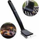 Ver imagem 2 de Escova de Aço para Limpar Grelha de Churrasco Limpeza Pesada C/ Cerdas e Raspador de Metal