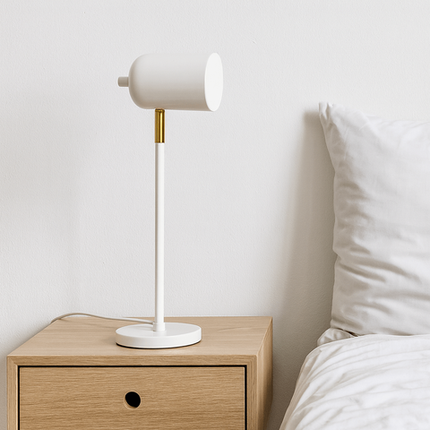 Luminária de Mesa Abajur Sandra Branco