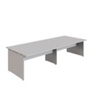 Ver imagem 2 de Mesa de Escritório Plataforma para 4 Pessoas 3,00m Cinza F5 Cor:cinza