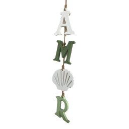 Penduricalho Amor Verde Decoração em Madeira - 3