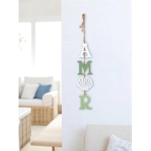 Penduricalho Amor Verde Decoração em Madeira