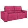 Sofá Cama Retrátil Sala Vicenza Vicenza 210cm Suede Cor Pink - 1