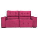 Ver imagem 3 de Sofá Cama Retrátil Sala Vicenza Vicenza 210cm Suede Cor Pink