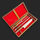 Ver imagem 4 de Conjunto Garfo e Faca Anita Garibaldi Sg em Aço Inox com Estojo de Madeira Nobre:8'' (20cm)