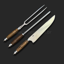 Ver imagem 6 de Conjunto Garfo e Faca Anita Garibaldi Sg em Aço Inox com Estojo de Madeira Nobre:8'' (20cm)