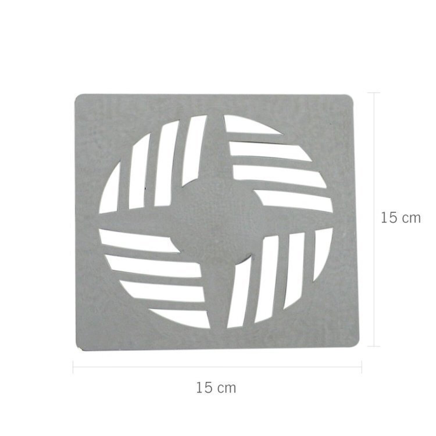 Kit 3 Grelha Quadrada 15x15cm em Abs Modelo Ii - 2