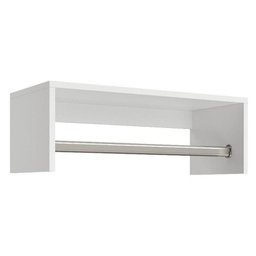 Arara Cabideiro de Parede 60 x 30 x 15 cm em MDF Branco - 1