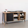 Kit Mesa Escrivaninha Giratória 111cm e Balcão Credenza 1 Gav 1 Porta 136cm Home Office Flexus - 10
