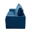 Ver imagem 7 de Sofá Retrátil e Reclinável 3 Lugares com Molas 1,80m Laura Suede Azul Rover & Beato