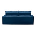 Ver imagem 2 de Sofá Retrátil e Reclinável 3 Lugares com Molas 1,80m Laura Suede Azul Rover & Beato