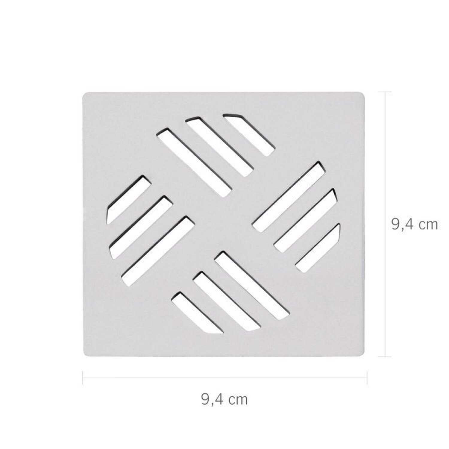 Kit 5 Grelha Quadrada 9,4 X 9,4 Cm em Alumínio Astra - 2