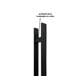 Puxador para Porta Barra Chata Aço Inoxidavel 150cm Preto 1,5m - 7