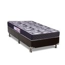 Ver imagem 1 de Cama Box Solteiro: Colchão Espuma D33 Luckspuma Supreme + Base Crc Suede Black(88x188)