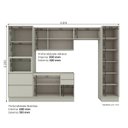 Ver imagem 4 de Cozinha Compacta 5 Peças 100% MDF Fineze Areia