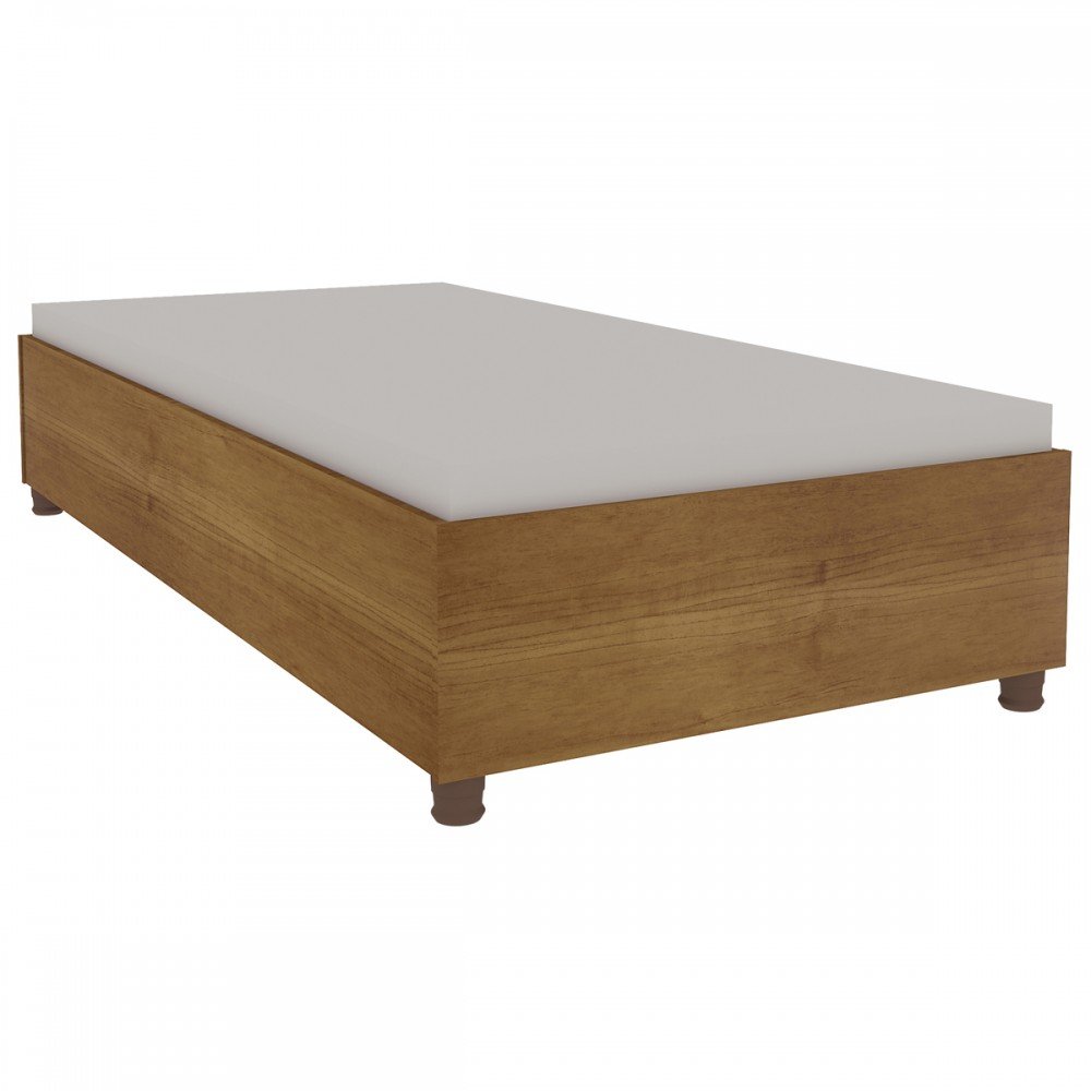 Base de Cama Box Solteiro Mônaco Cinamomo - Tcil Móveis - 2