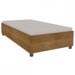 Base de Cama Box Solteiro Mônaco Cinamomo - Tcil Móveis - 2