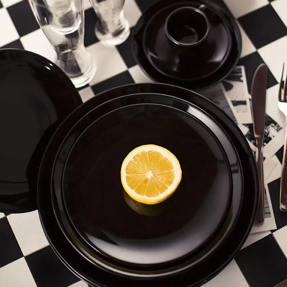 Aparelho de Jantar e Chá 30 Peças Coup Black - Oxford - 5