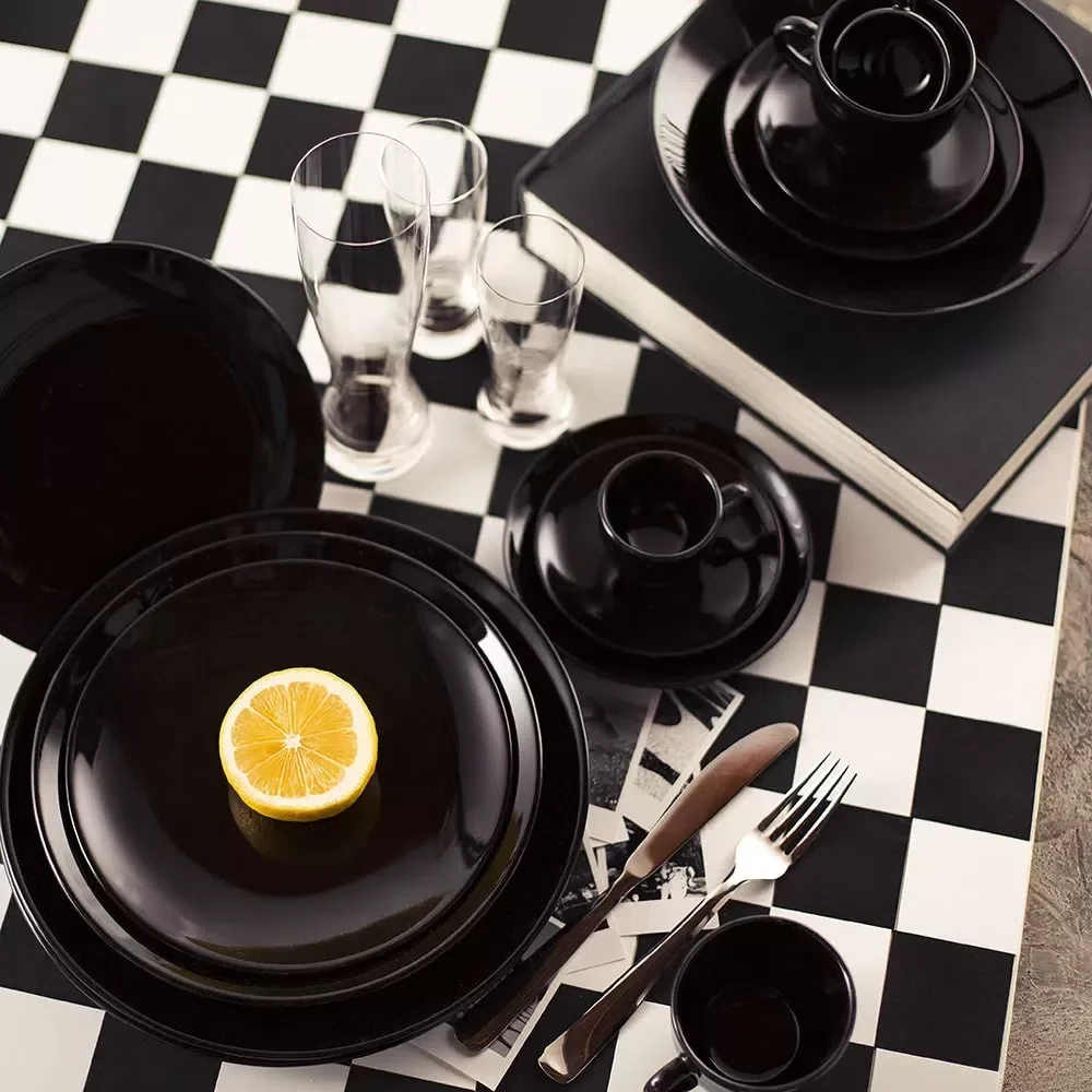 Aparelho de Jantar e Chá 30 Peças Coup Black - Oxford - 6