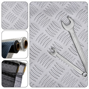 Piso Relevo Moeda 1mm Pvc Emborrachado Antiderrapante 1x9 Cor:busprata